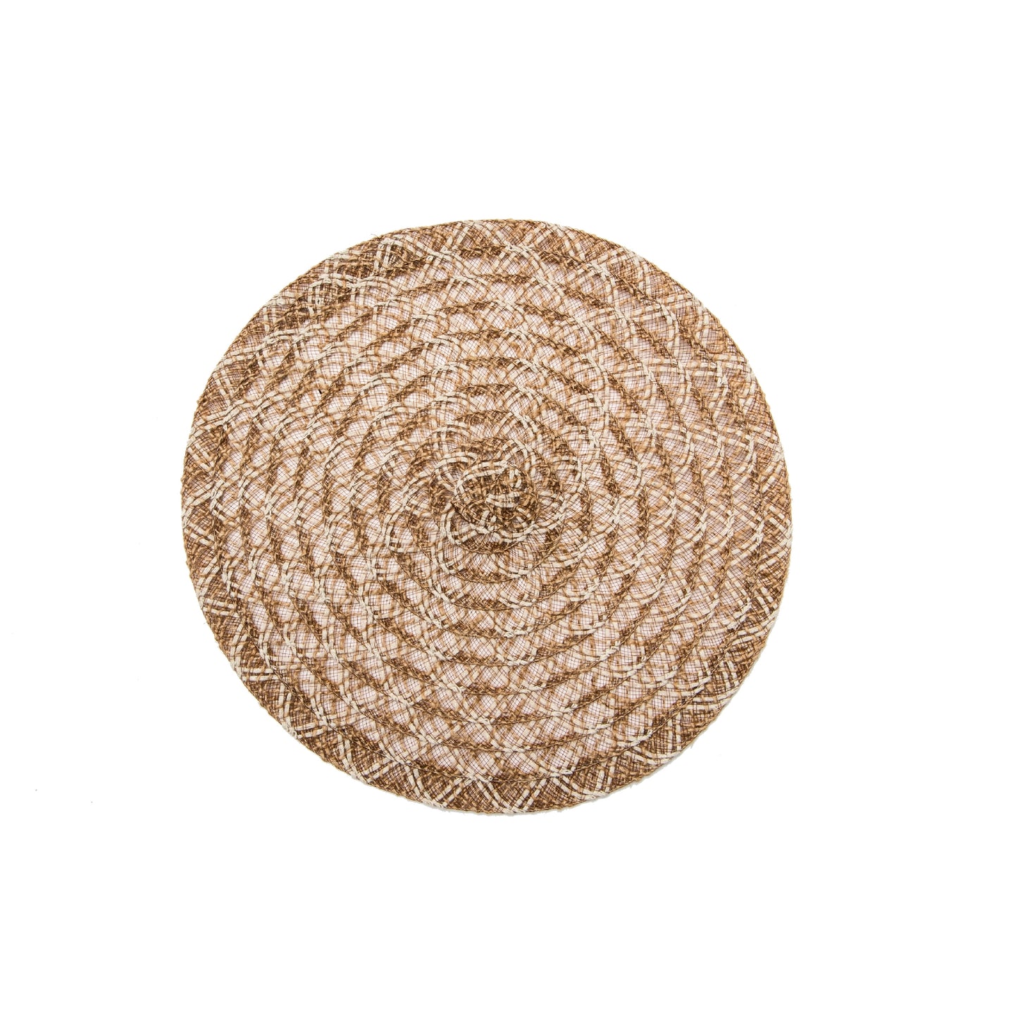 Woven Jute Round Placemat Lattice