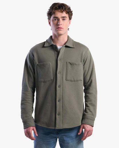 Brandable Organic Fleece Overshirt - Made in Canada