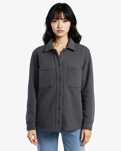 Brandable Organic Fleece Overshirt - Made in Canada