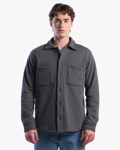 Brandable Organic Fleece Overshirt - Made in Canada
