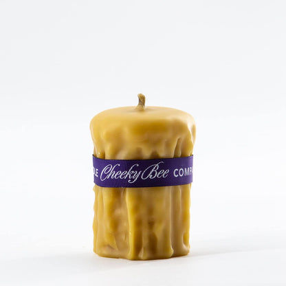 Signature Drip Pillar Beeswax Candle