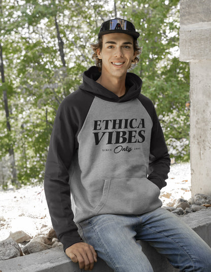 Unisex hooded and raglan sleeve sweatshirt - Made in Canada