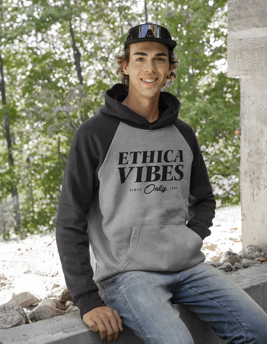 Unisex hooded and raglan sleeve sweatshirt - Made in Canada