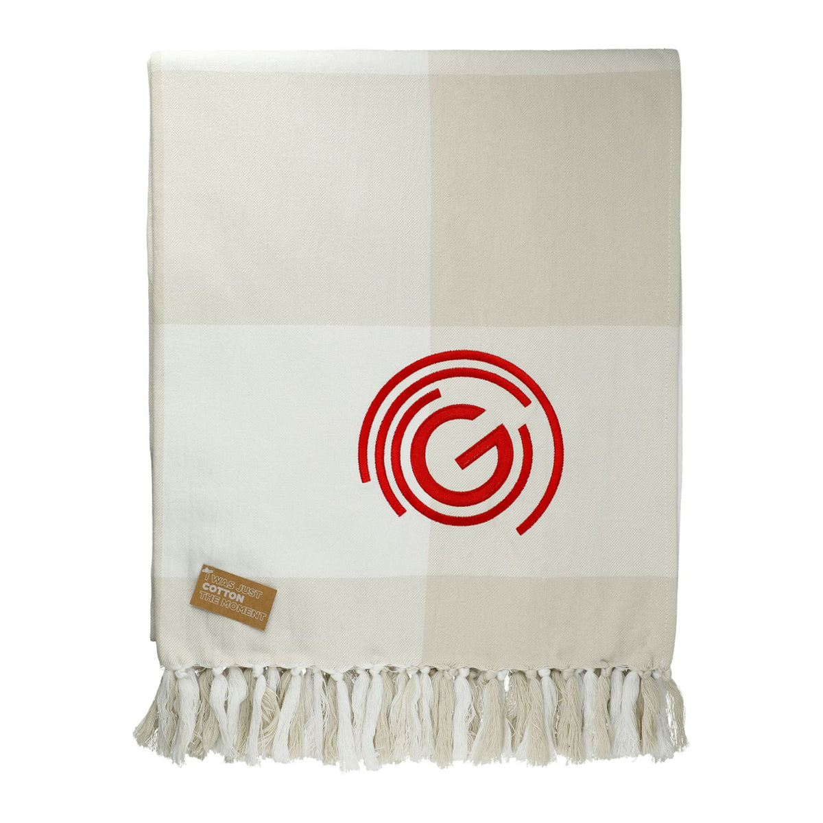 100% Organic Cotton Check Throw Blanket