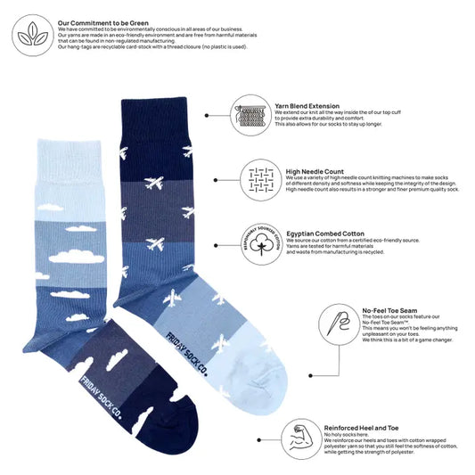 Men’s Planes & Clouds Socks