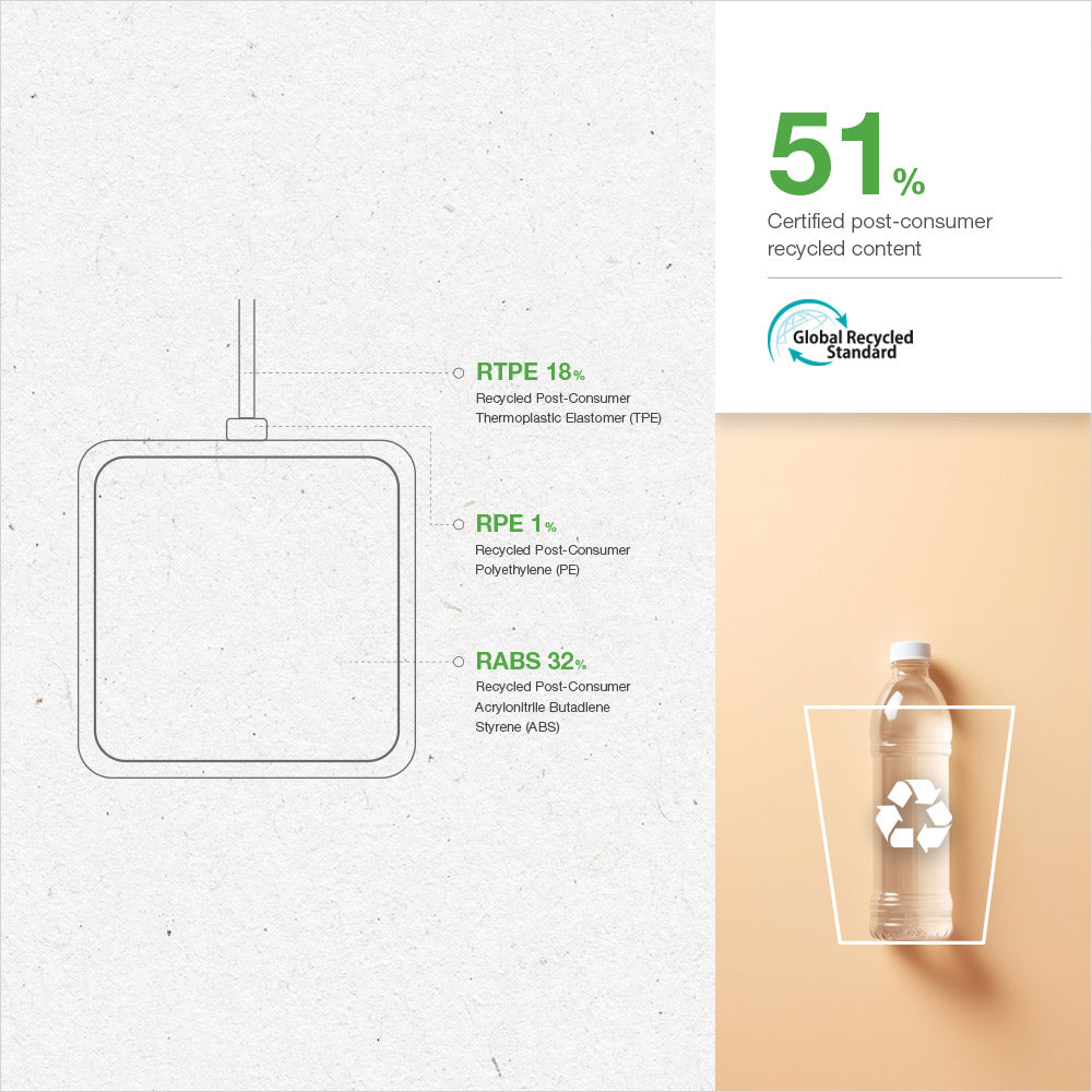 GRS Certified Recycled 15W Magnetic Wireless Charger