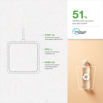 GRS Certified Recycled 15W Magnetic Wireless Charger