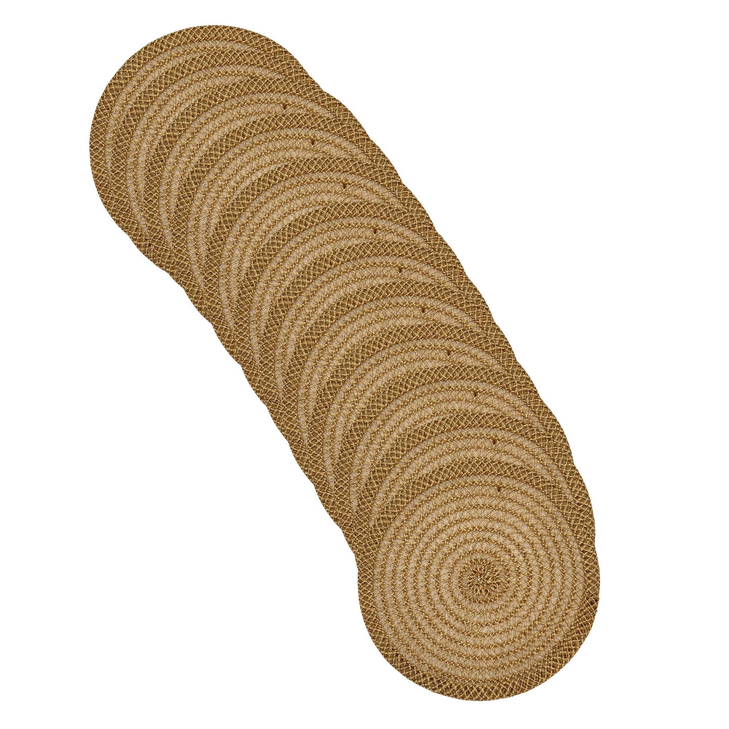 Woven Jute Round Placemat Lattice
