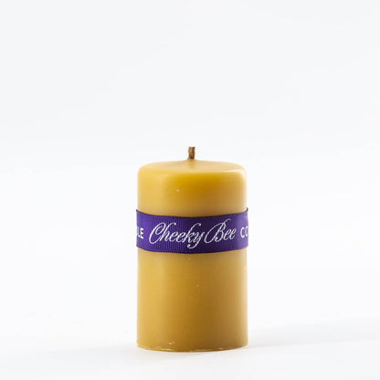 Traditional Smooth Pillar Beeswax Candle