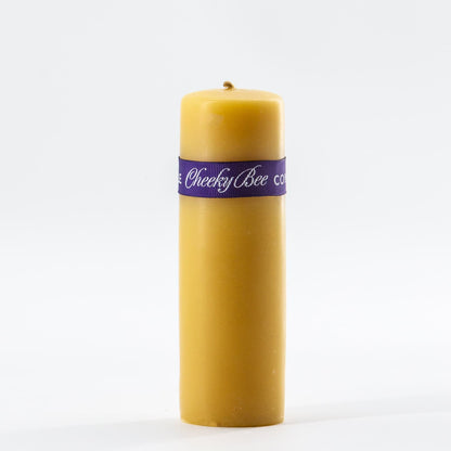 Traditional Smooth Pillar Beeswax Candle