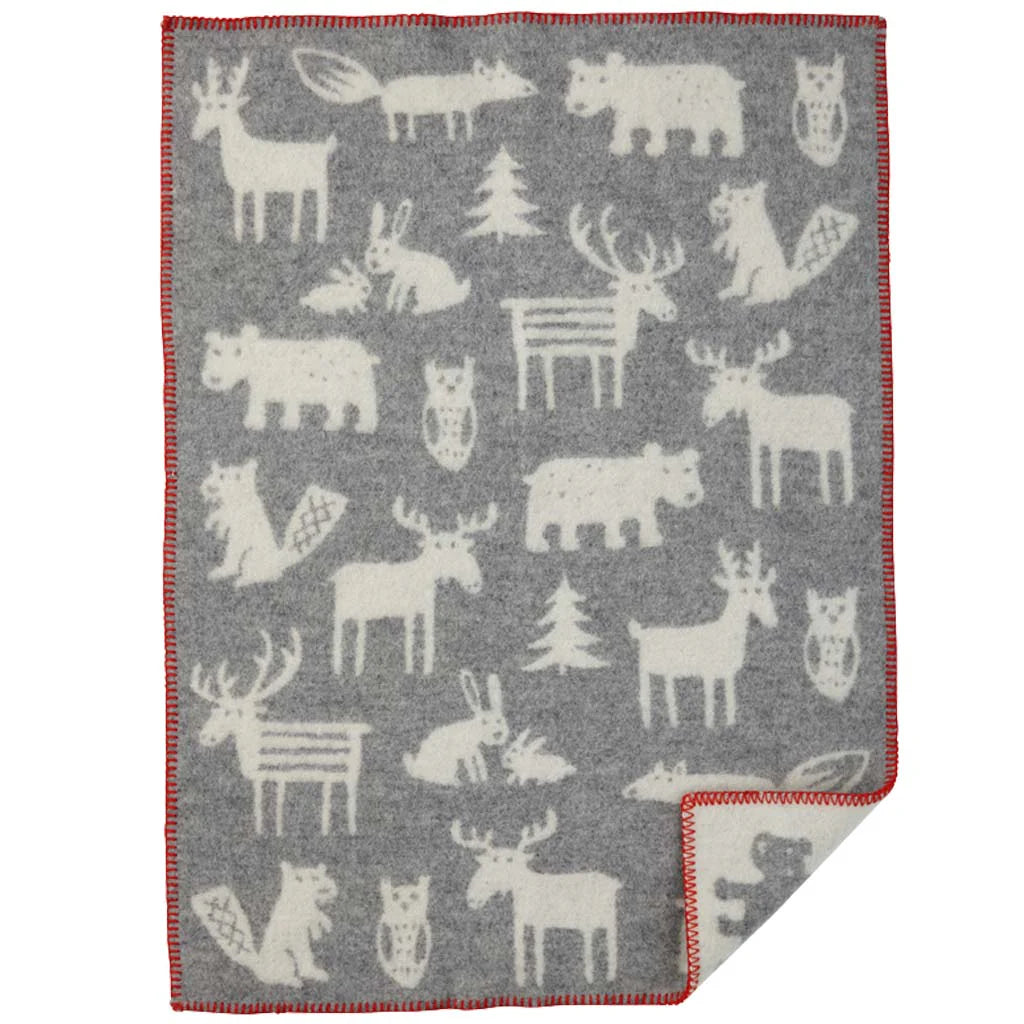 Forest - 100% Lambswool Baby Blanket
