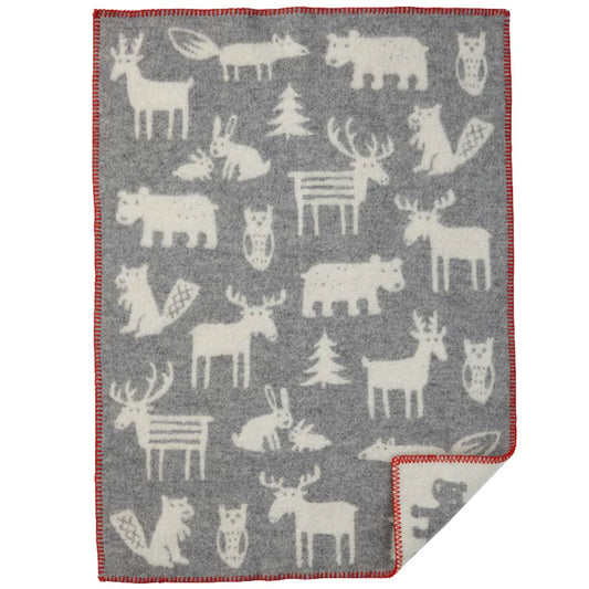 Forest - 100% Lambswool Baby Blanket