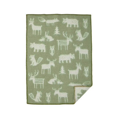 Forest - 100% Lambswool Baby Blanket