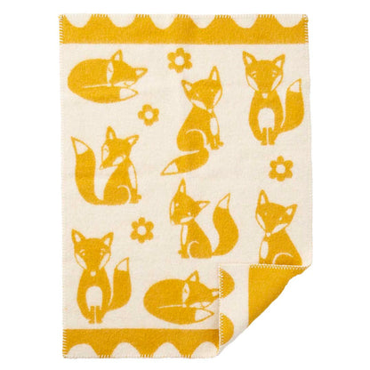 Fox Lambswool Baby Blanket