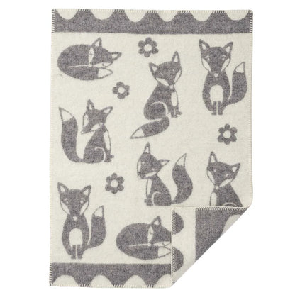 Fox Lambswool Baby Blanket