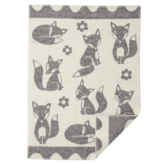 Fox Lambswool Baby Blanket