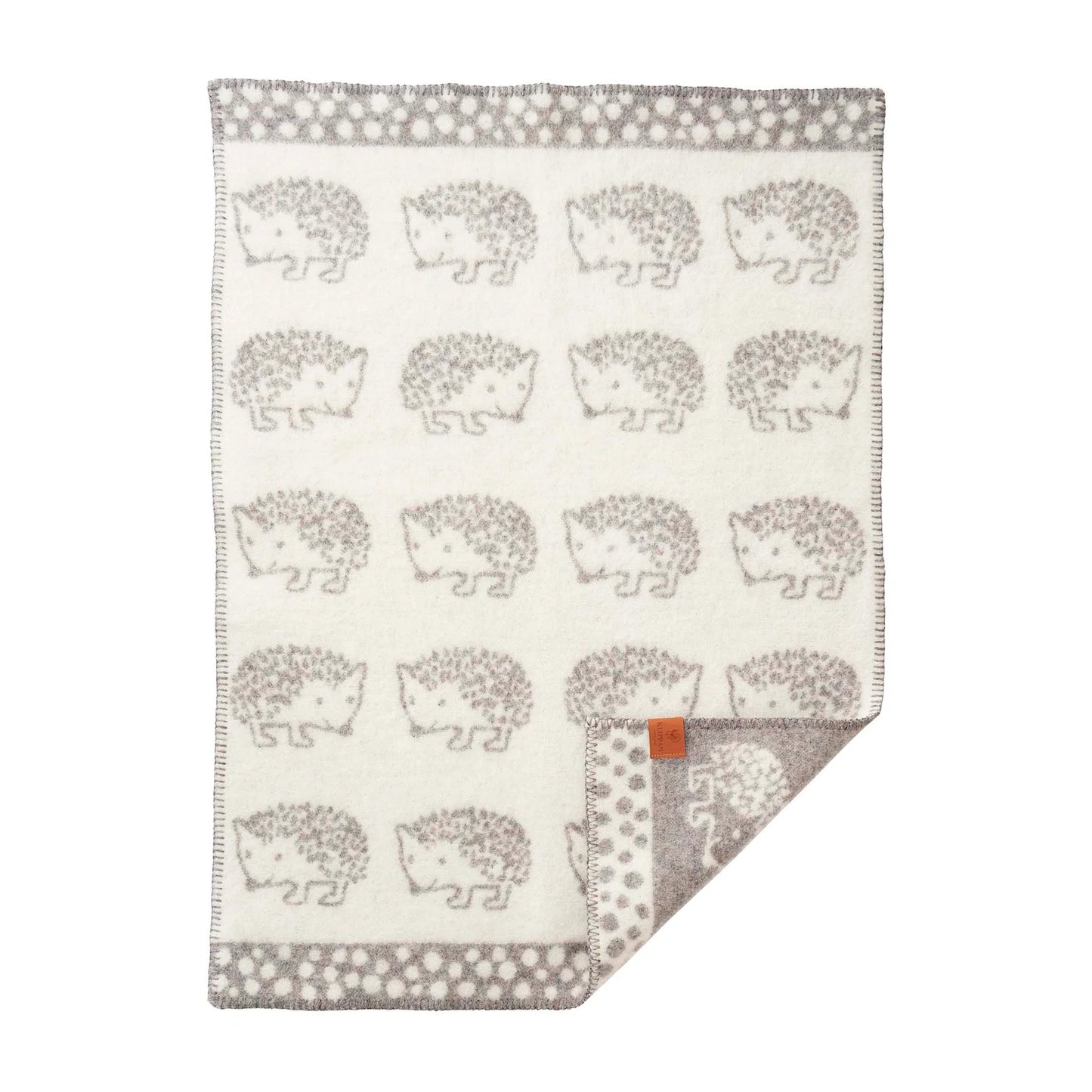 Hedgehog - 100% Lambswool Baby Blanket