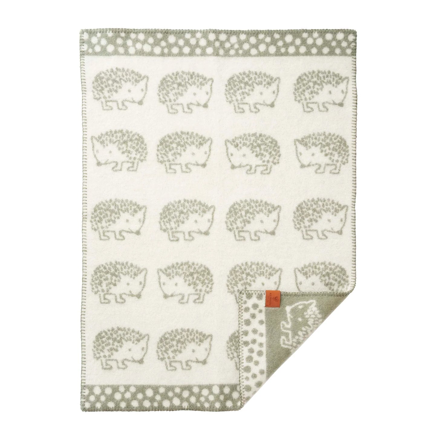 Hedgehog - 100% Lambswool Baby Blanket
