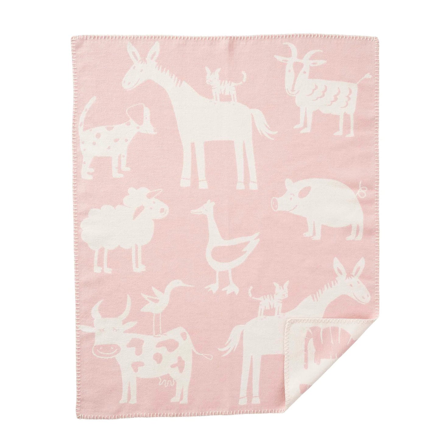 Farm - 100% Organic Brushed Cotton Baby Blanket
