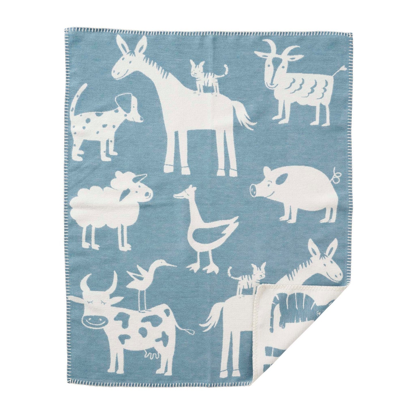 Farm - 100% Organic Brushed Cotton Baby Blanket