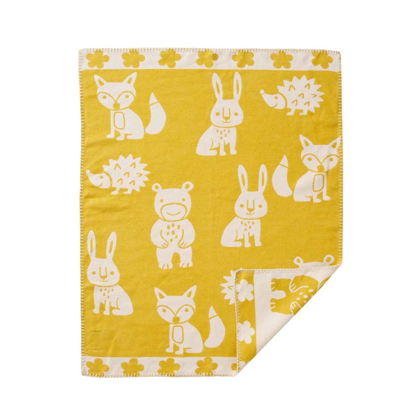Smile - 100% Organic Brushed Cotton Baby Blanket