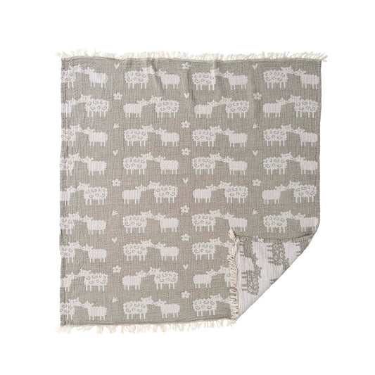 Light 100% Cotton Muslin Baby Blanket
