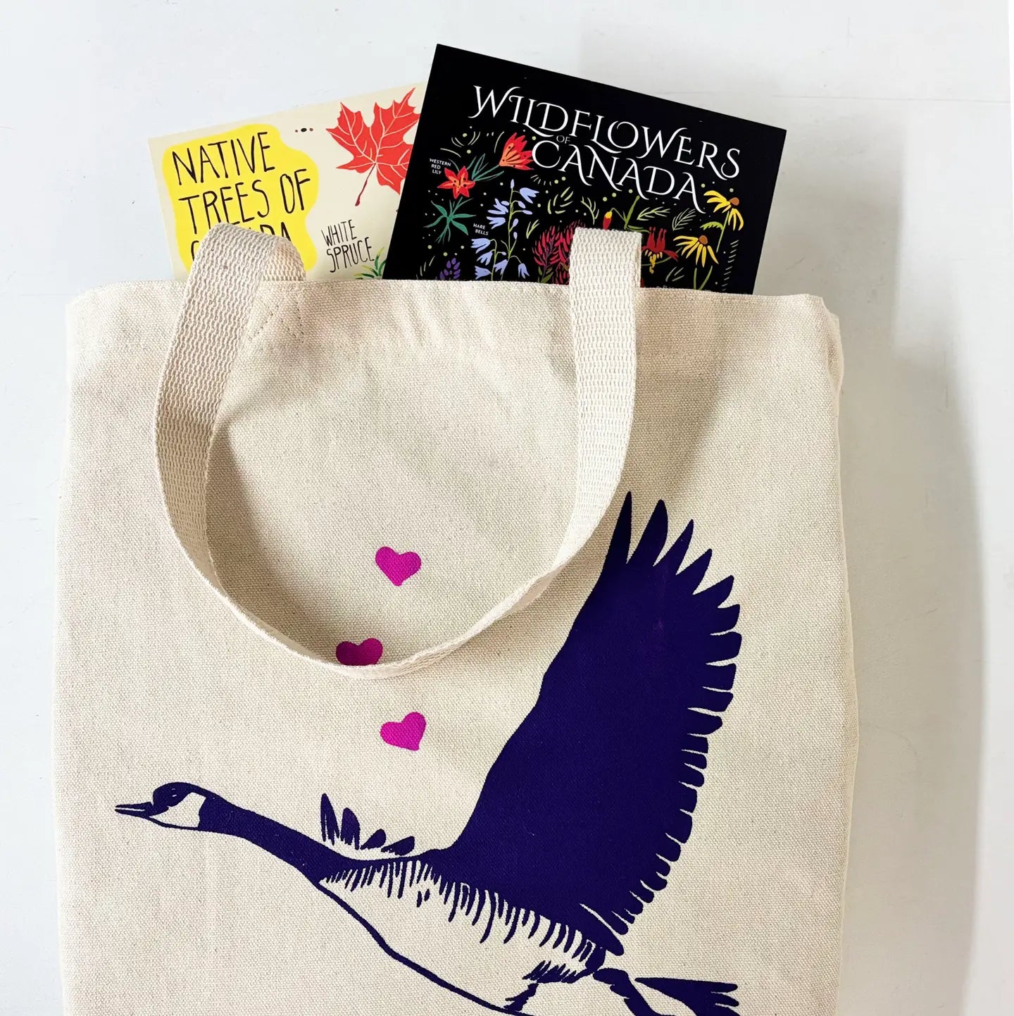 Canada Goose Hand Printed Every Day Canvas Tote Bag