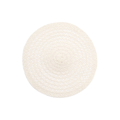 Woven Jute Round Placemat Lattice