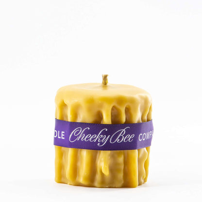 Signature Drip Pillar Beeswax Candle
