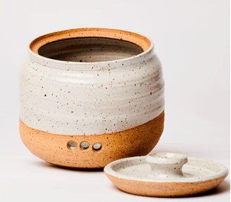PEC Ceramic Artisan Garlic Jar