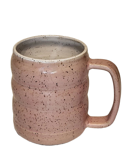 Handmade Stoneware Wavy Coffee Mug