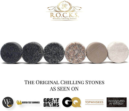 Connoisseur's 1-Glass & Whiskey Chilling Stones Set