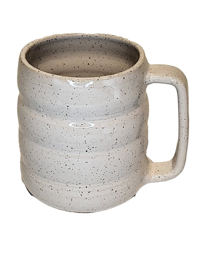 Handmade Stoneware Wavy Coffee Mug
