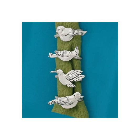 Bird Napkin Ring Set