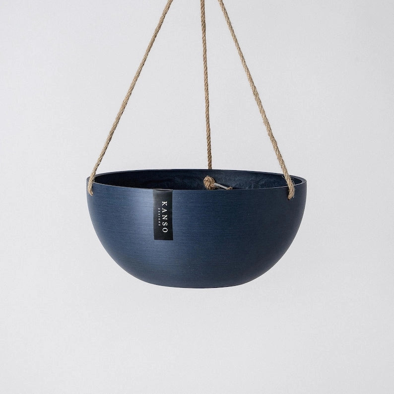 12" Rounded Signature Stone Hanging Planter