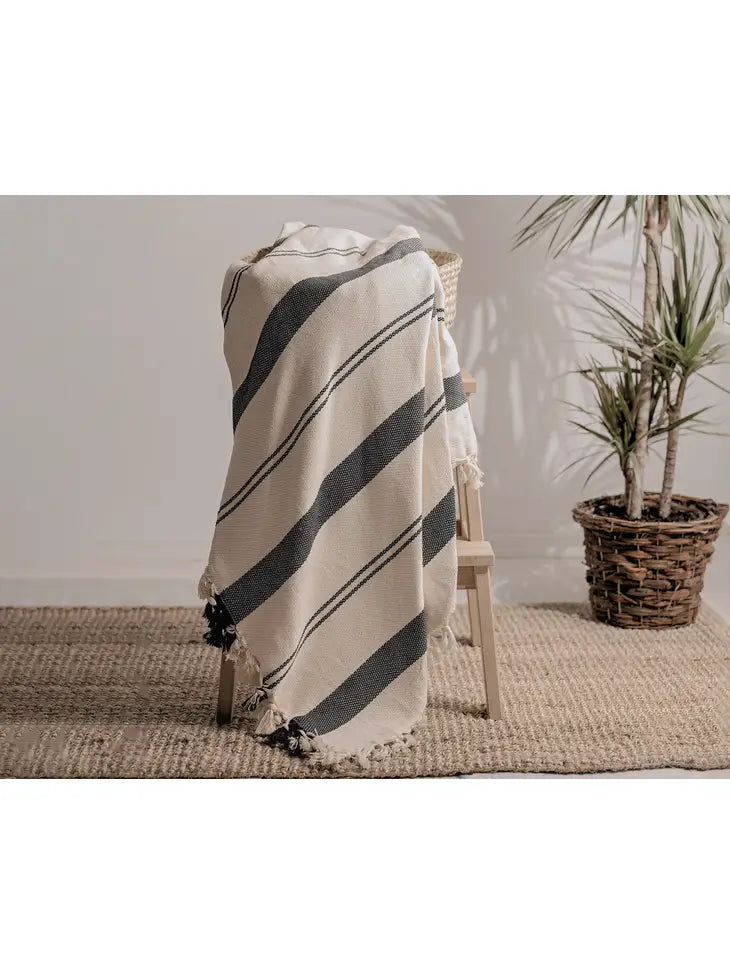 100% Cotton Throw Blanket (Queen Size)