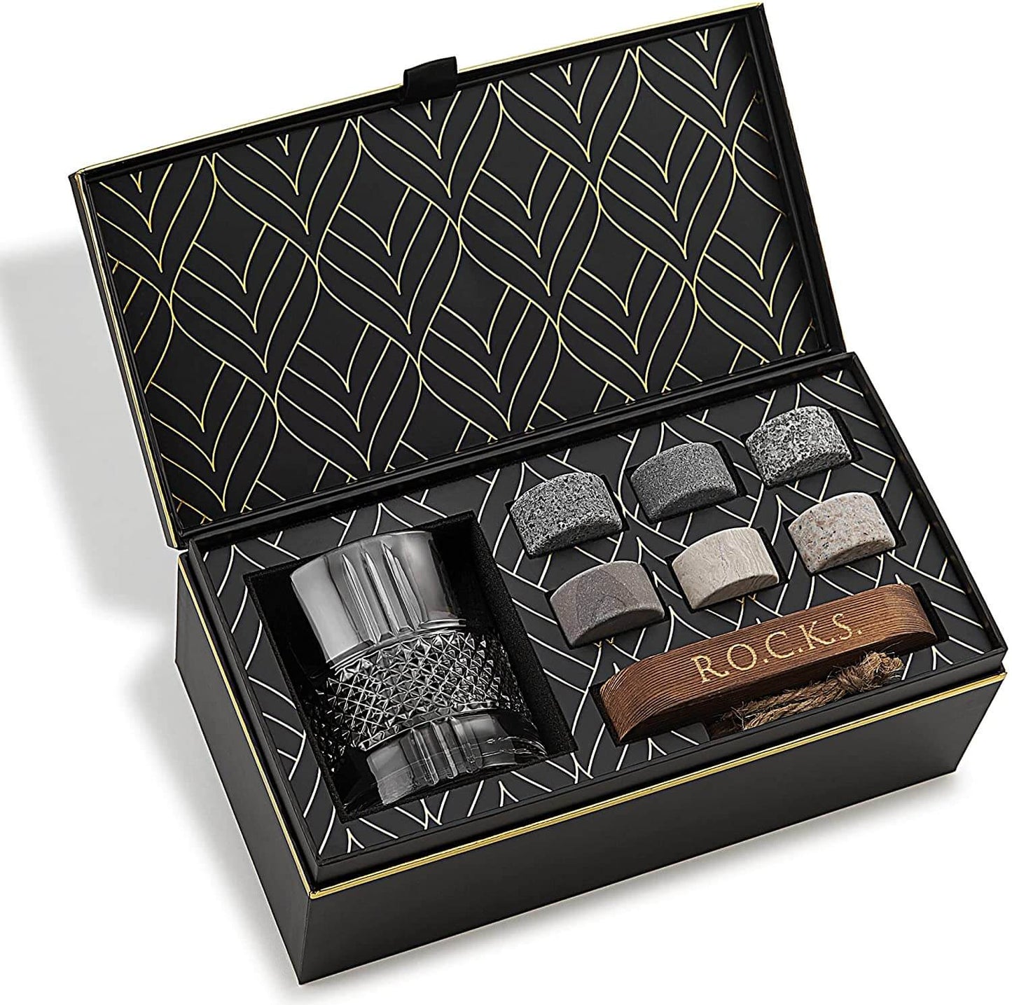 Connoisseur's 1-Glass & Whiskey Chilling Stones Set