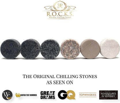 Connoisseur's 2-Glass & Whiskey Chilling Stones Set