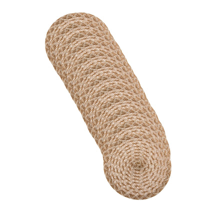 Woven Jute Round Placemat Lattice