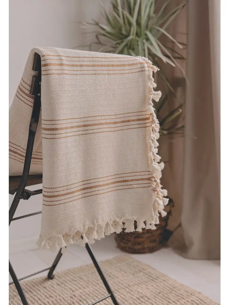 100% Cotton Throw Blanket (Queen Size)