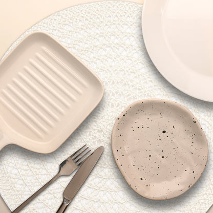 Woven Jute Round Placemat Lattice