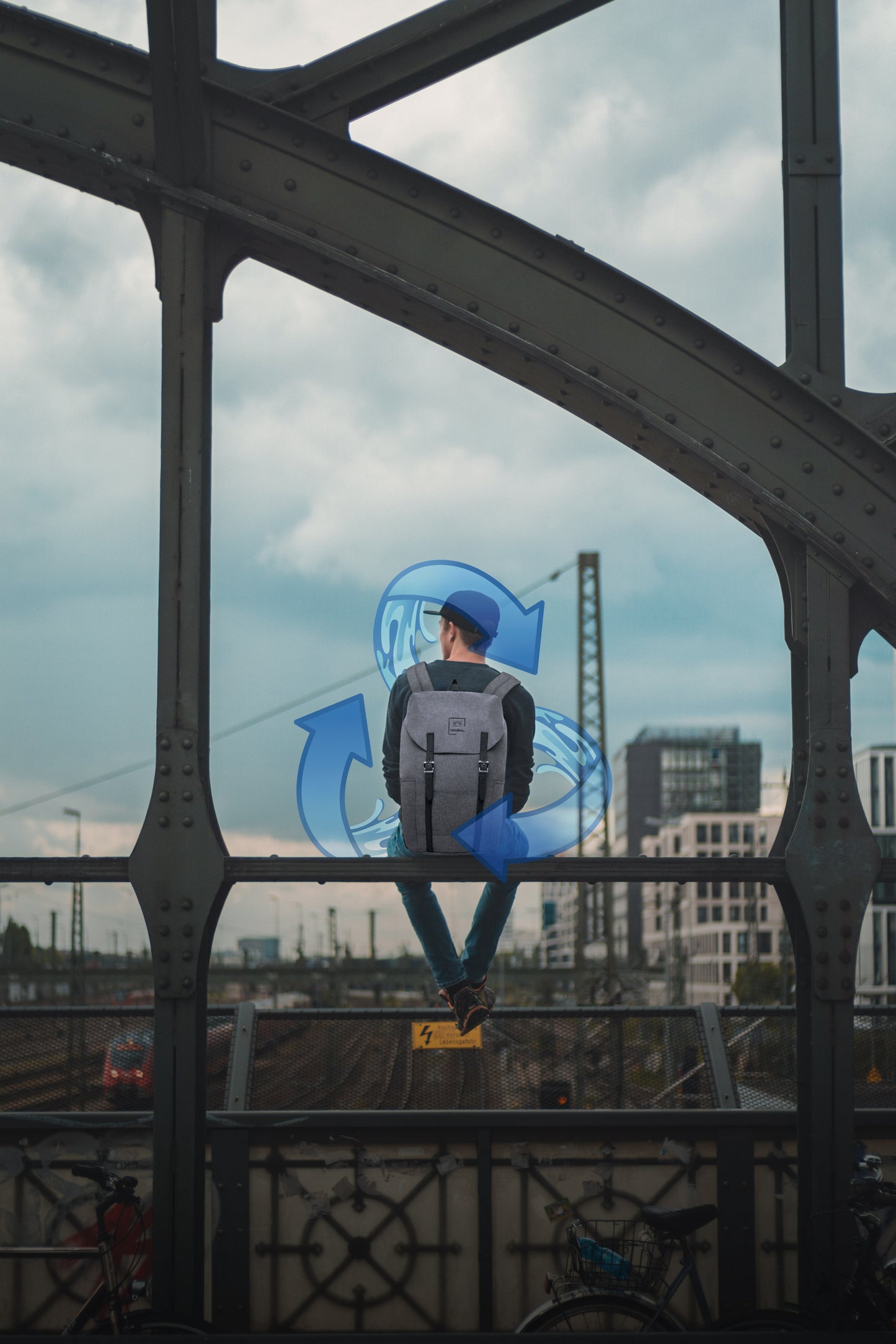Nomad Must Haves Renew - Aqua Flip-top Backpack