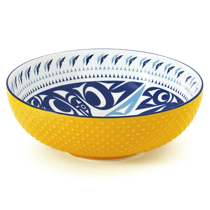Indigenous Art Porcelain Art Serving Bowl (Large)