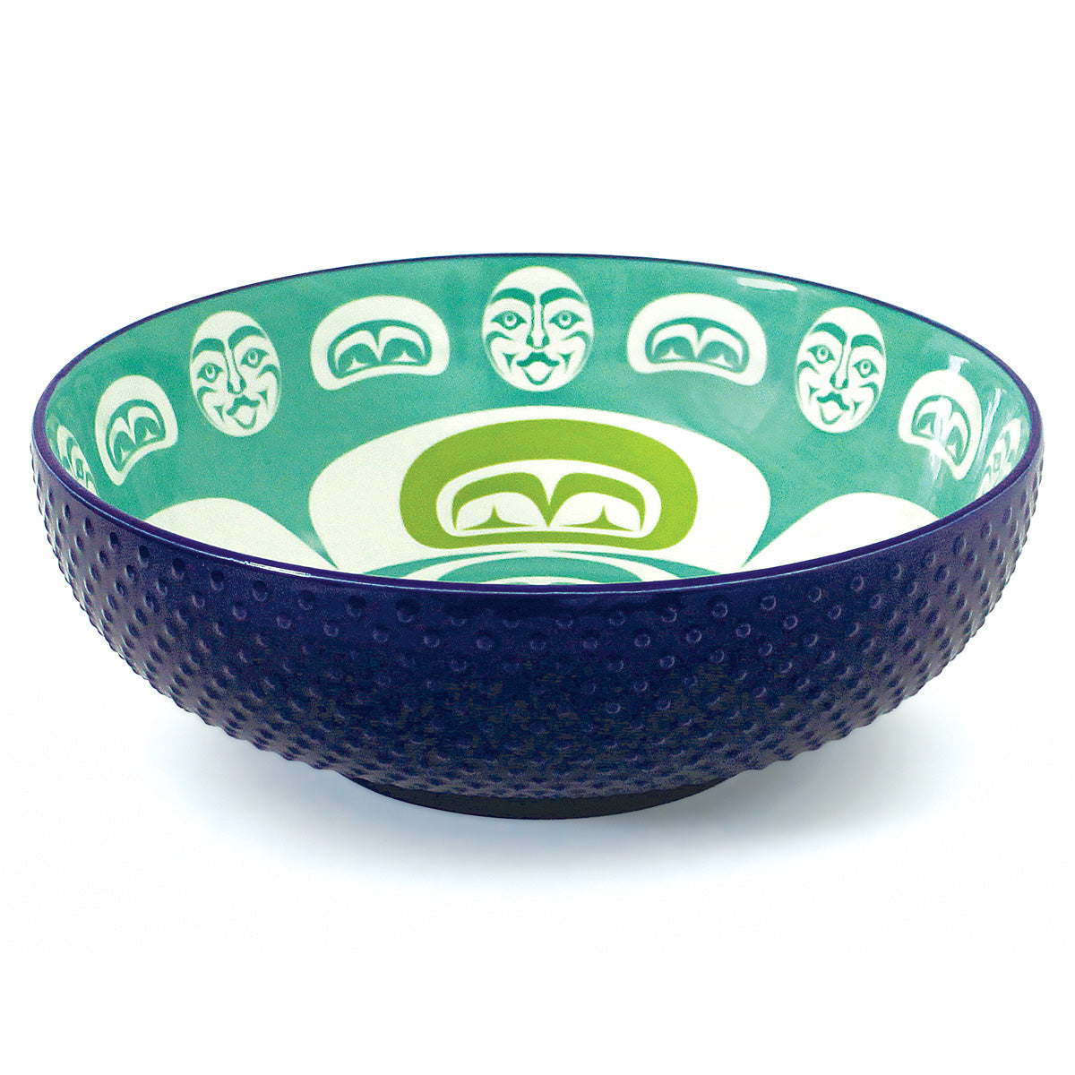 Indigenous Art Porcelain Art Serving Bowl (Large)