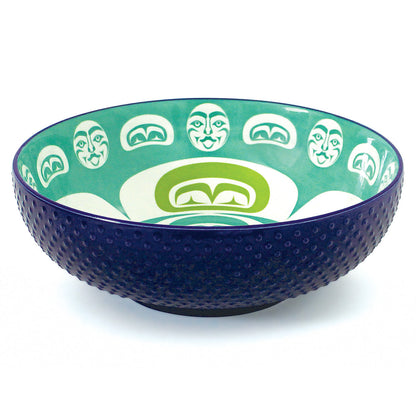 Indigenous Art Porcelain Art Serving Bowl (Large)