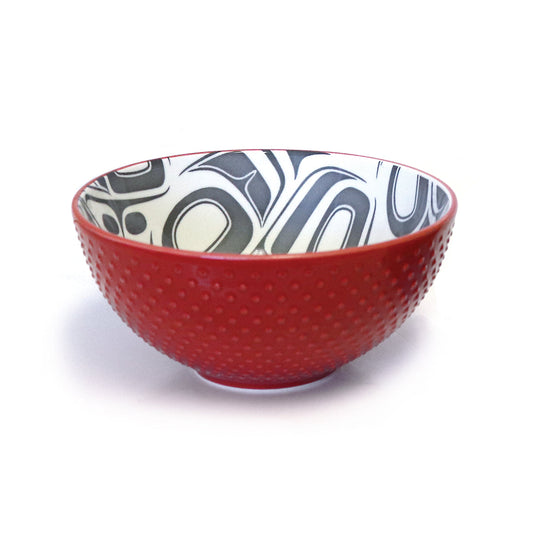 Indigenous Art Porcelain Art Bowl (Medium)