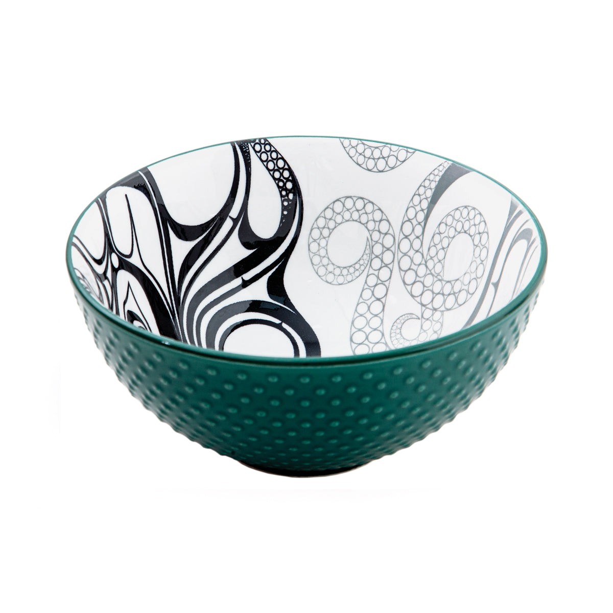 Indigenous Art Porcelain Art Bowl (Medium)