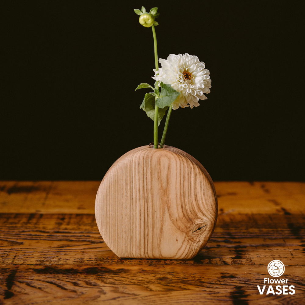 Wood Flower Vases