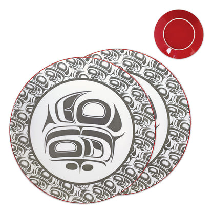 Indigenous Art Porcelain Art Dinner Plates (Set of 2)