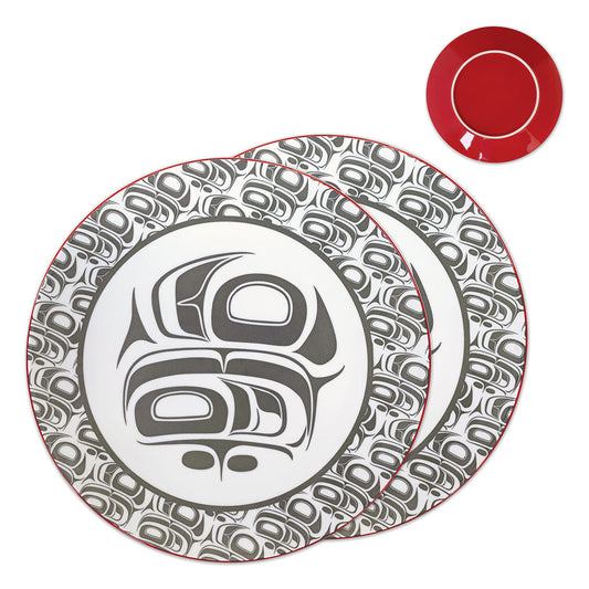 Indigenous Art Porcelain Art Dinner Plates (Set of 2)